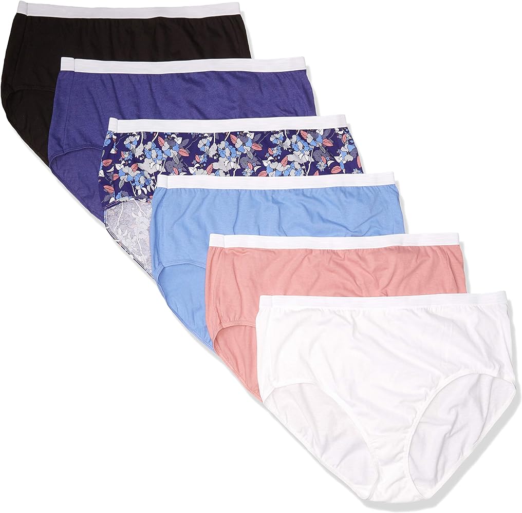 Hanes Womens Cool Comfort Cotton Brief 6-Pack