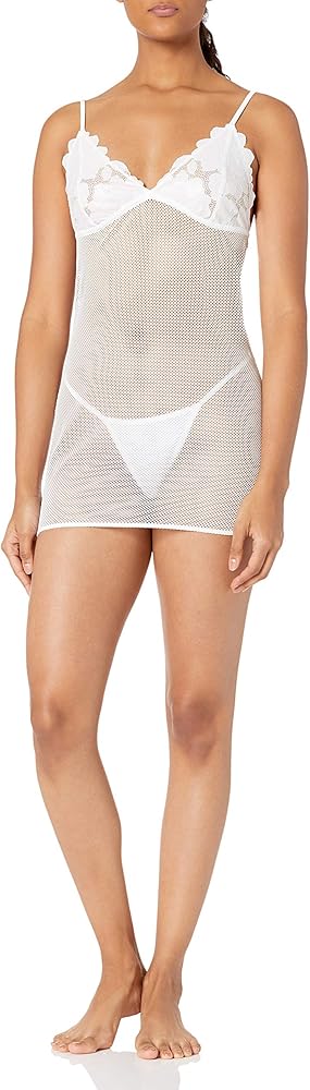 Savage X Fenty Women's Floral Glow Lace & Mesh Slip