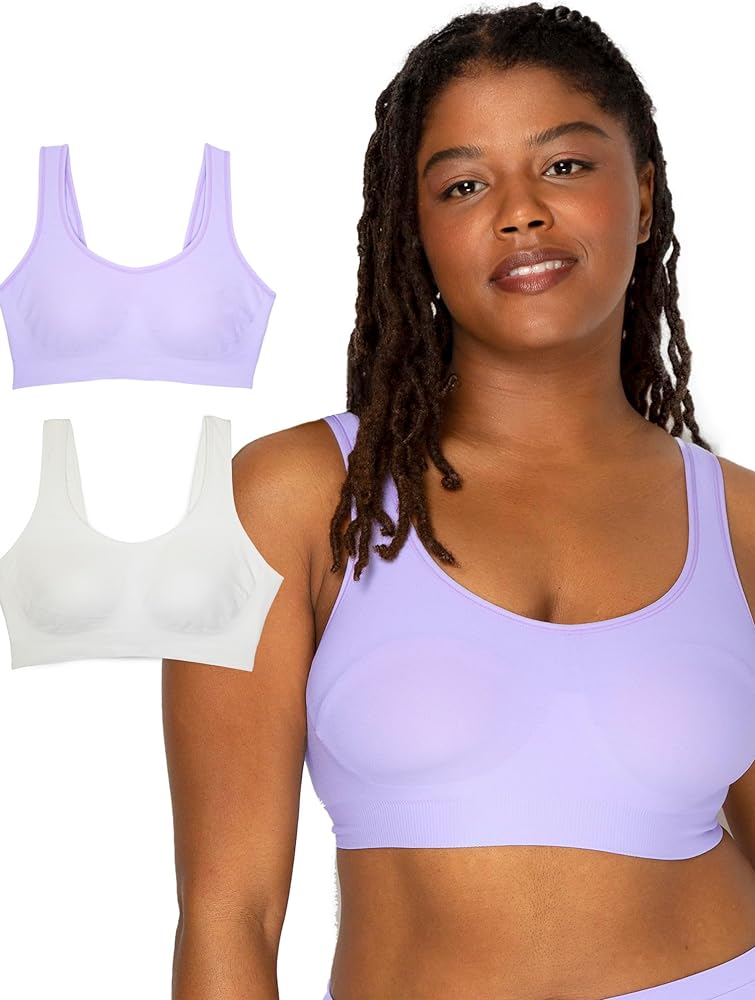 Fruit of the Loom Women's Everyday Smooth Wireless Bra, Full Coverage Shaper Bralettes with Strategic Support for Comfort