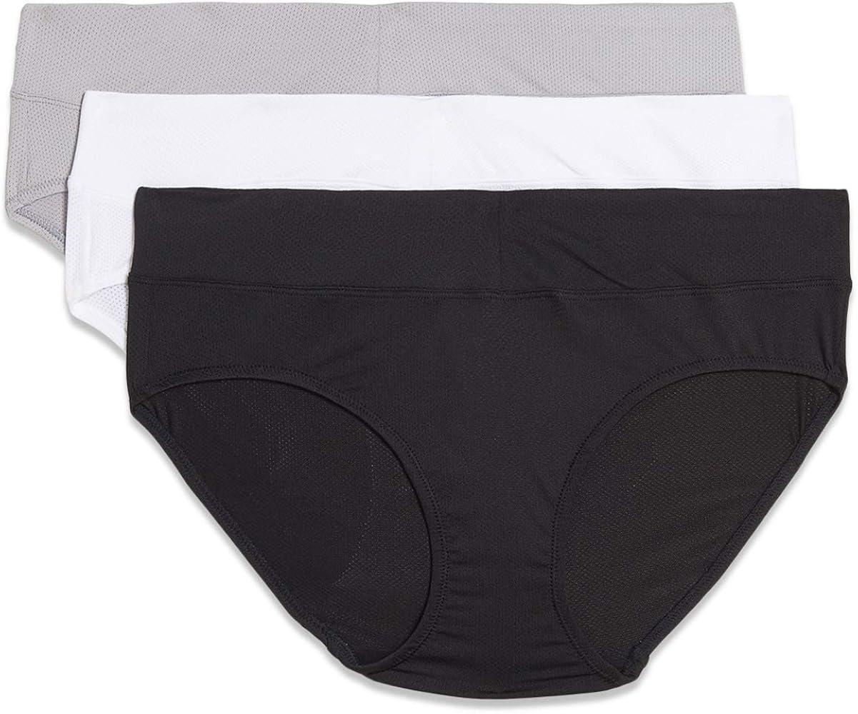 Warner's Women's Blissful Benefits Dig-free Comfort Waist Moisture-wicking Microfiber Brief Ru4963w