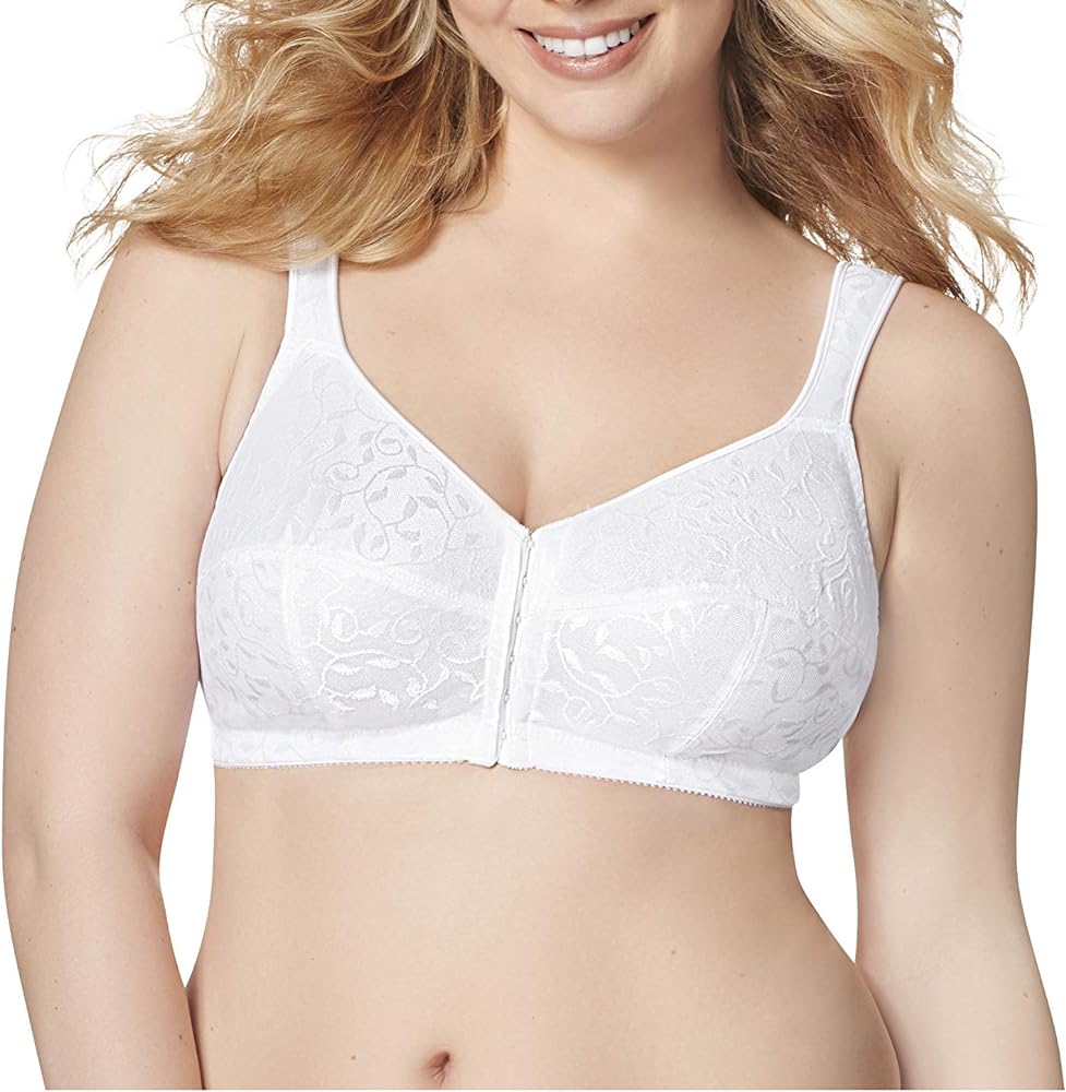 Just My Size Women's Easy On Front Close Wirefree Bra MJ1107