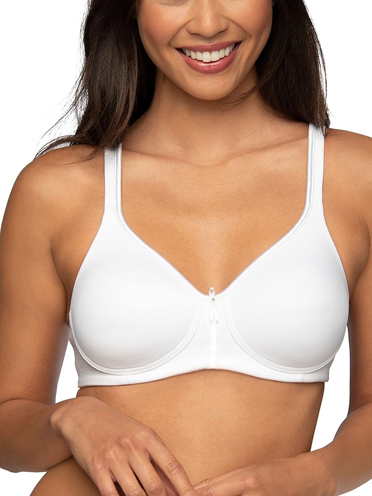 Vanity Fair Women's Bra with 2-Way Convertible Straps, Body Caress Full Coverage, Lightly Lined Cups up to DD