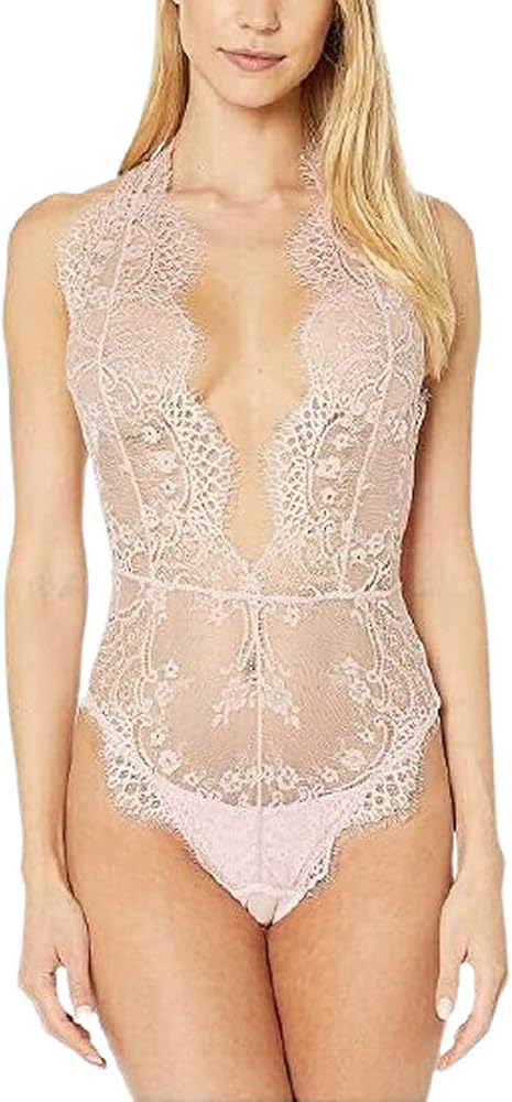 Free People Showoff Bodysuit Pink Combo LG (Women's 12)