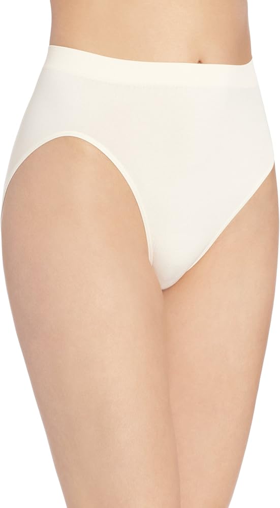 Bali Women's Seamless Hi-cut Panty, Comfort Revolution Microfiber Brief, Full Coverage Underwear