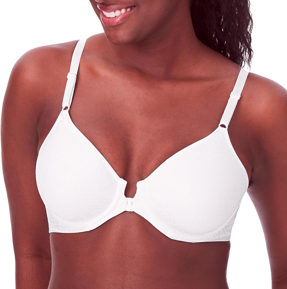 Bali Women's Underwire Shaping Bra, Comfort Revolution T-shirt Bra, Front-close Bra