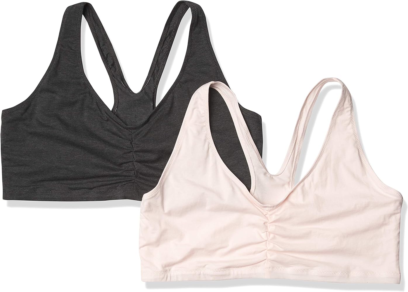 Hanes Womens X-Temp Wireless Bra Pack, Stretch Pullover Bra, Low-Impact Racerback Bra, 2-Pack