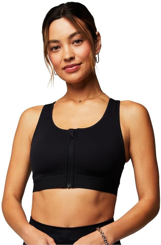 Fabletics Women's Front Zip High Impact Sports Bra