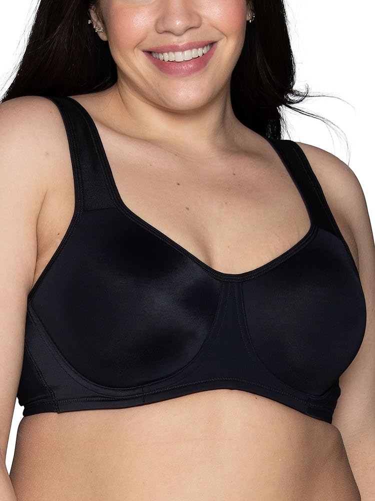 Vanity Fair womens High Impact Sports Bras for Women, Breathable, Moisture Wicking, Non Padded Cups Up to Ddd