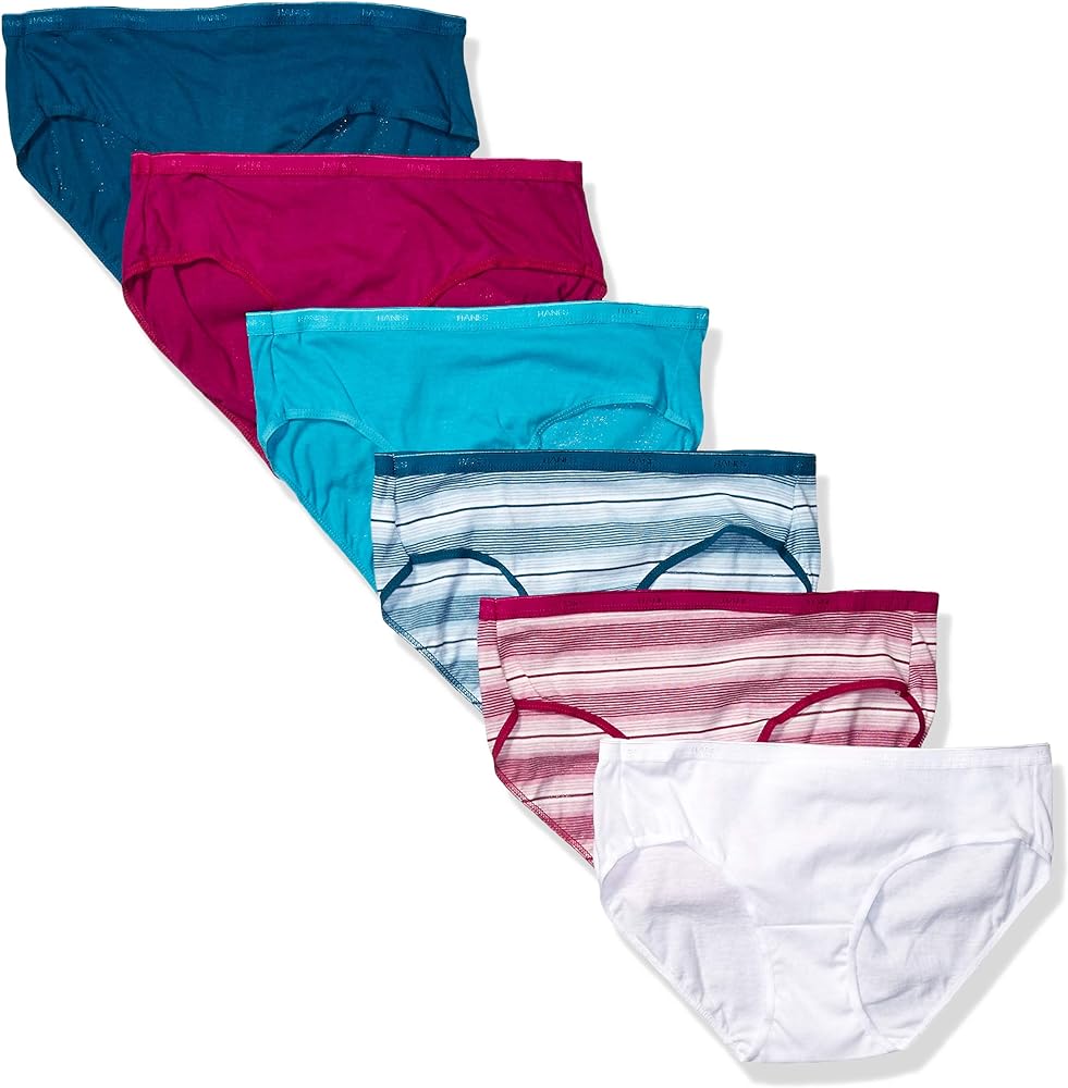 Hanes Women's Signature Breathe Cotton Hipster Underwear 6-Pack