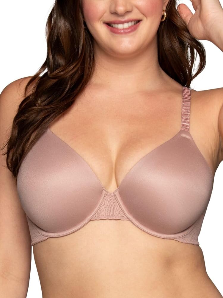 Vanity Fair Women's Effortless Underwire Bra, Buttery Soft Fabric & Lightweight Memory Foam Cups up to DD