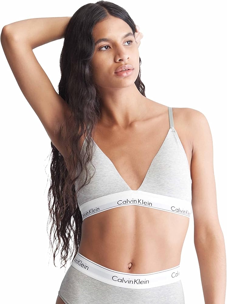 Calvin Klein Women's Modern Cotton Lightly Lined Triangle Wireless Bralette