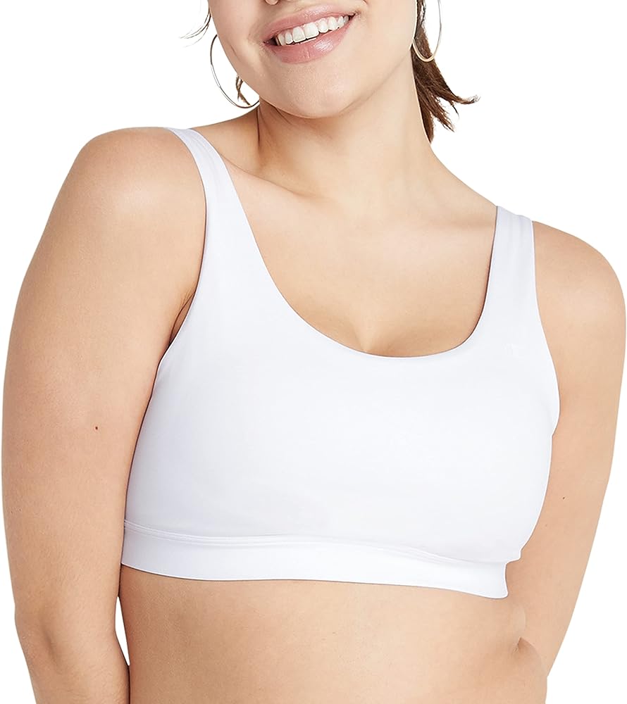 Champion womens Sports Bra, Soft Touch, Moisture-wicking Bra, Moderate Support Bra for Women (Plus Size Available)