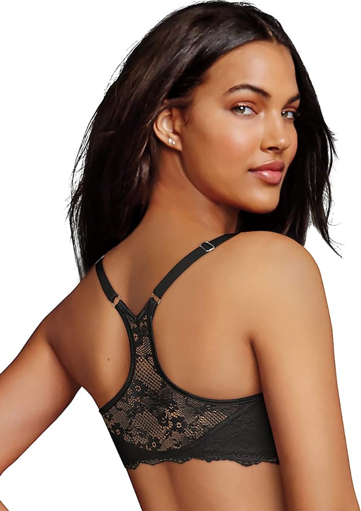 Maidenform T-Back Lace Bra with Adjustable Straps