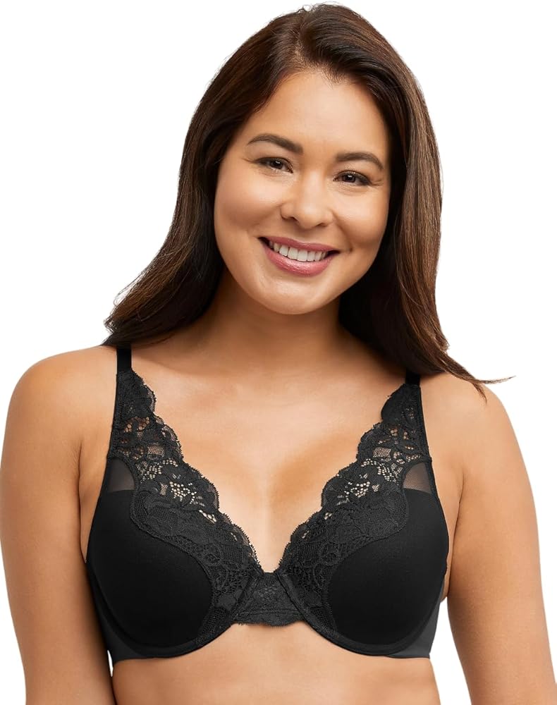 Bali Women's One Smooth U Lace Underwire Bra, Comfort Stretch Full-coverage Convertible Bra