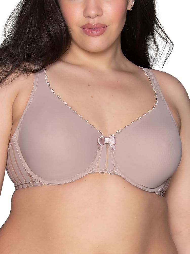 Vanity Fair Women's Beautiful Indulgence Lace Bra with Underwire, Non Padded Cups for Natural Shape, Sizes 32C-40G