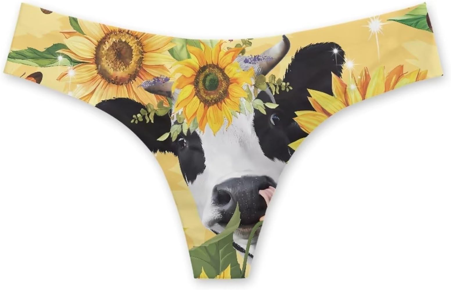 Cute 3D Animal Printed Sexy Seamless G Thong Panties for Women