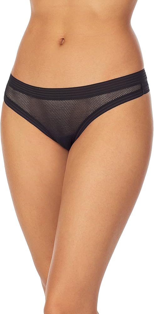 DKNY Women's Sheer Stripe Thong