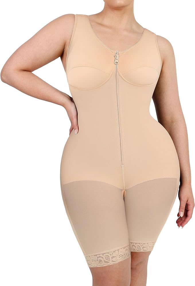 SHAPELLX Faja Colombiana Shapewear for Women Tummy Control Butt Lifter Bodysuit Post Surgery Shapewear