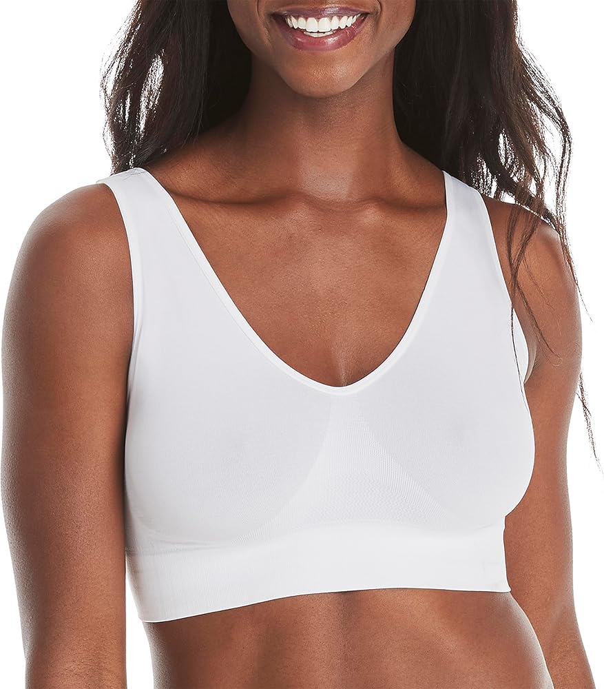 Hanes Women's Cozy Wireless Bra, Full-Coverage Pullover Bra, Seamless T-Shirt Bra