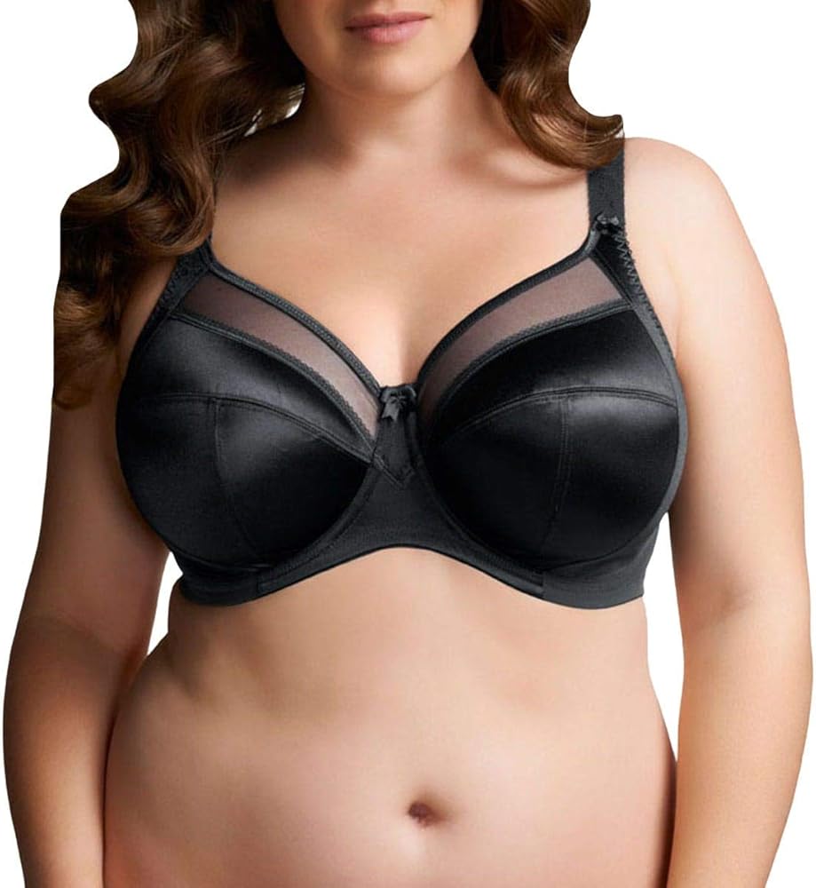 GODDESS Women's Keira Banded Underwire Bra, Black, 42K