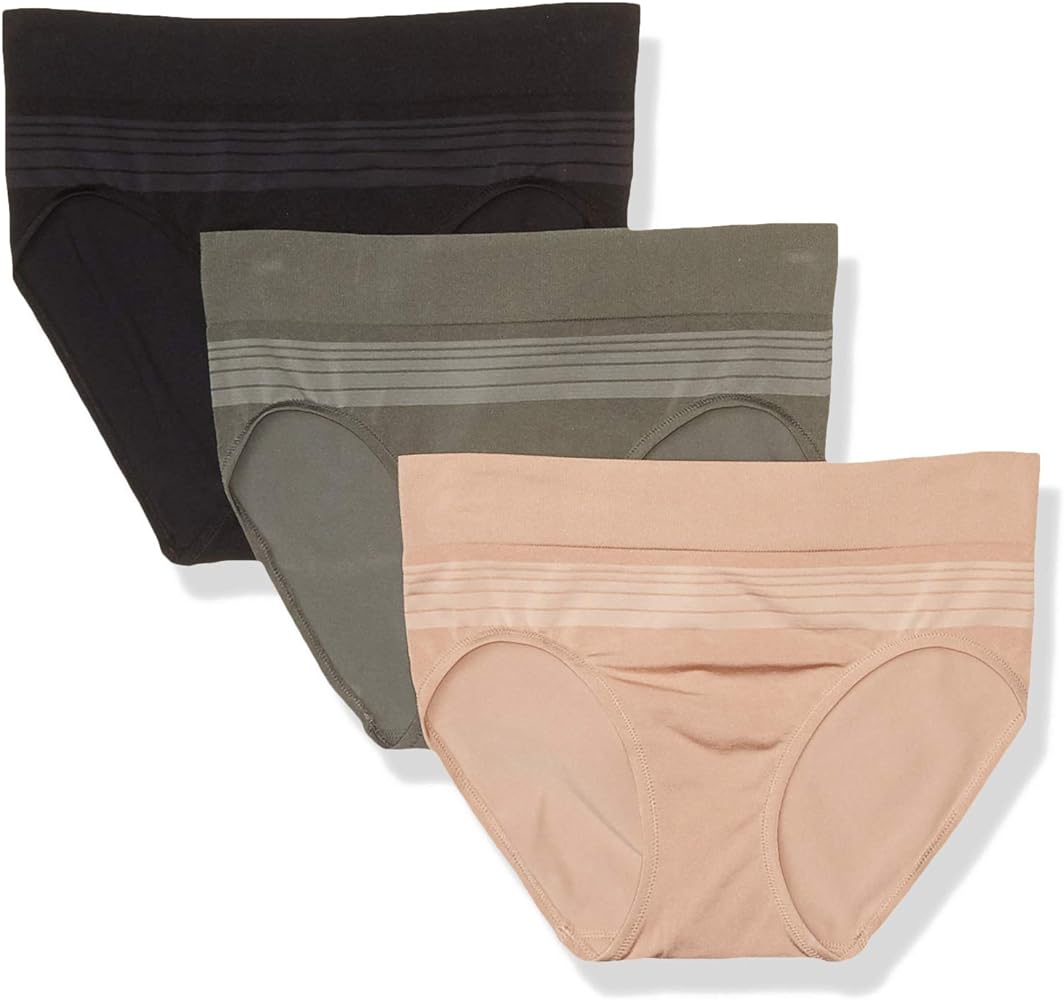 Warner's Women's Blissful Benefits Seamless Hipster Panty 3 Pack