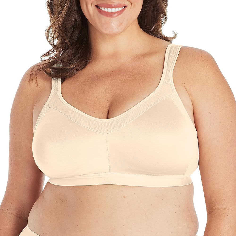 PLAYTEX Women's 18 Hour Active Breathable Comfort Wireless Bra, Full-coverage Bra, Smoothing Support