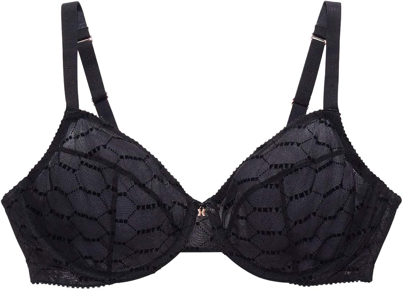 Savage X Fenty Women's Flocked Logo Unlined Bra