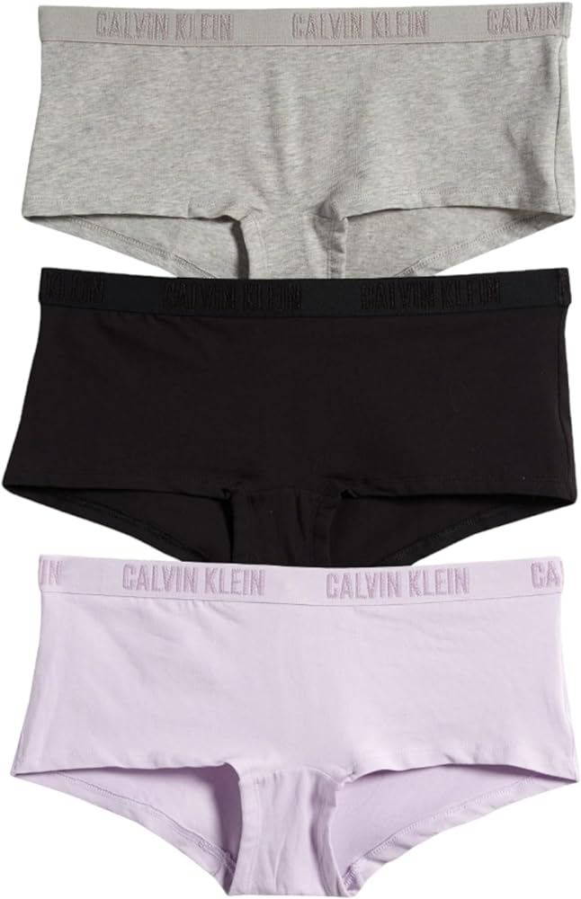 Calvin Klein Women's Monochrome Cotton Boyshort 3 Pack