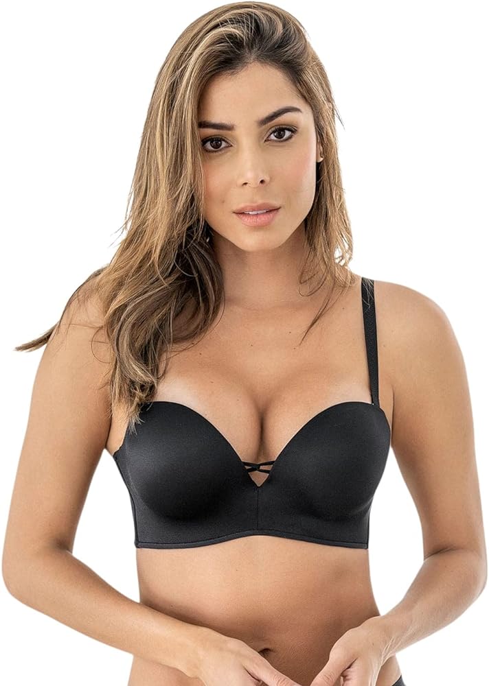 Leonisa The Wow Push Up Padded Strapless Bra - Underwire Bras for Women