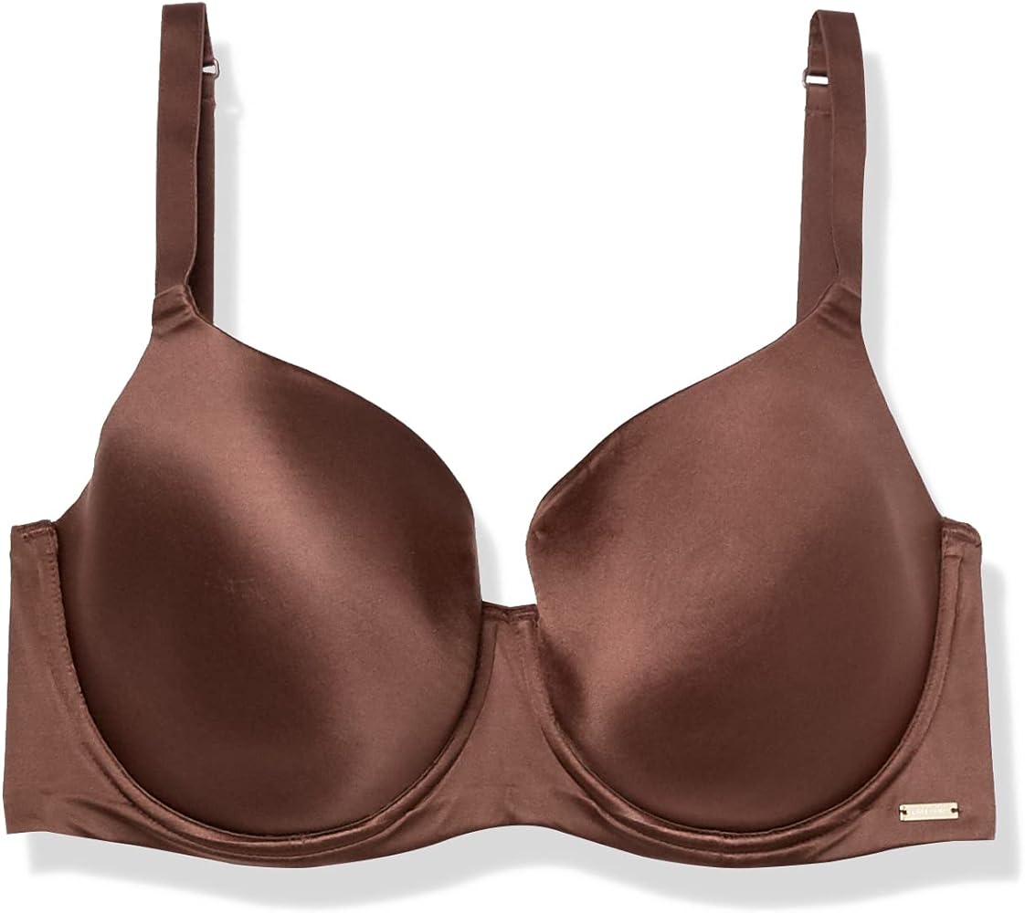 City Chic Plus Size S&C Tshirt Bra in Espresso, Size 20F