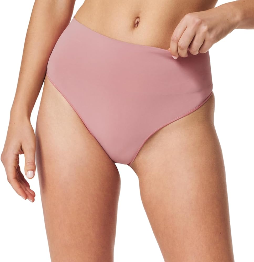 SPANX EcoCare Seamless Shaping Thong - Sculpting with Compression - Women's Shapewear Underwear - Recycled Nylon Fabric Blend