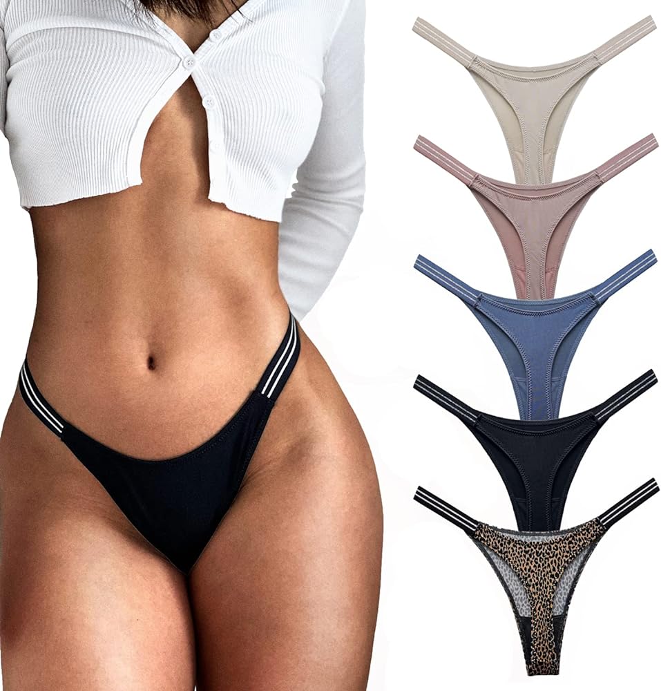 Aogda Thongs for Womens Underwear Woman Panties G-String Thong