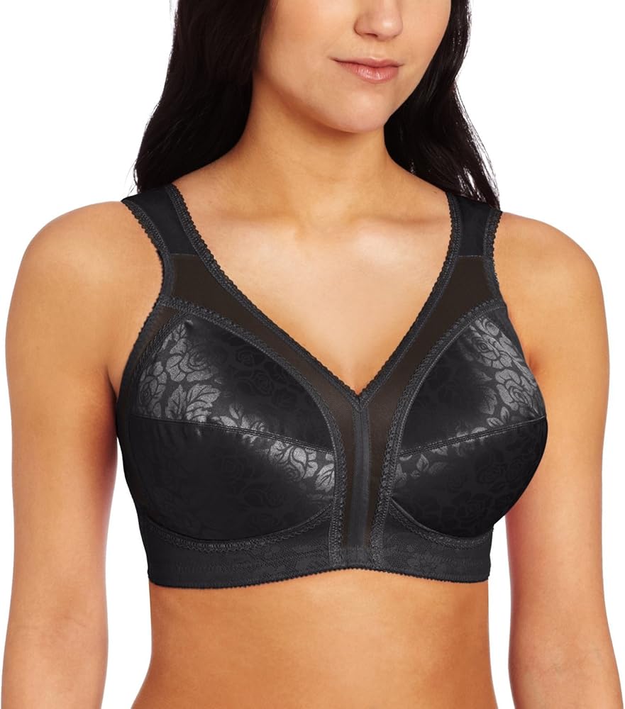 Playtex 18 Hour Original Comfort Strap Wirefree Bra_Black_50DDD