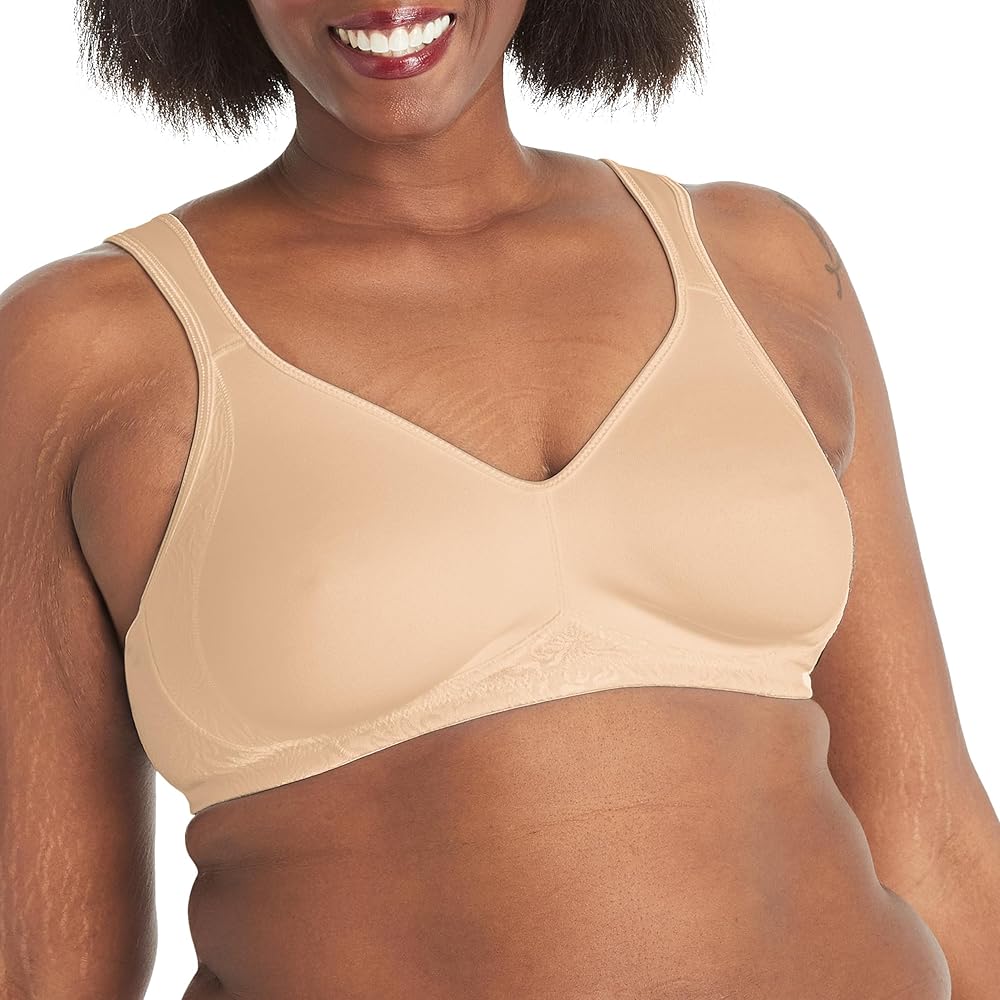 PLAYTEX Women's 18 Hour Side & Back Smoothing Cooling Wireless Bra, 4-way Support T-shirt Bra, Single Or 2-pack