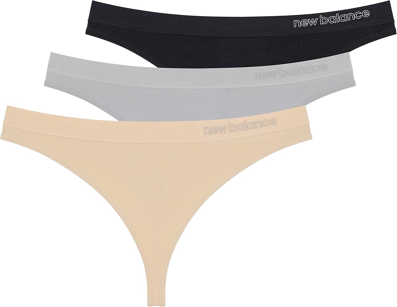 New Balance Women's Ultra Comfort Performance Seamless Thong Underwear (3 Pack)