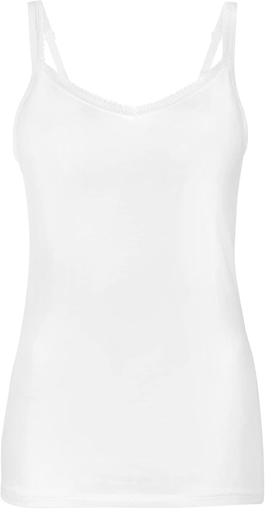 Marks & Spencer Women's Cotton Secret Support Lace Trimmed Cami