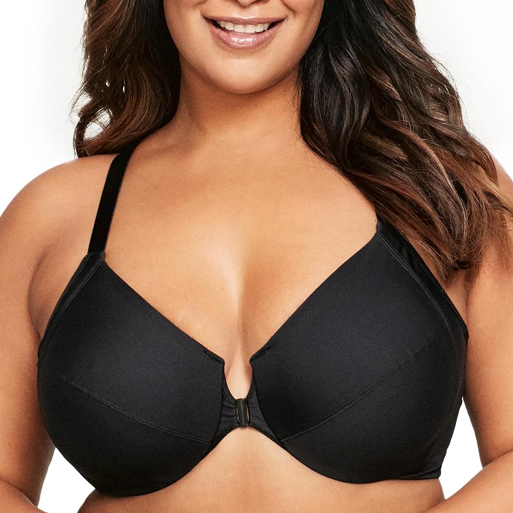 Glamorise Women's Plus Size Front-closure Wonderwire Bra Underwire #1247