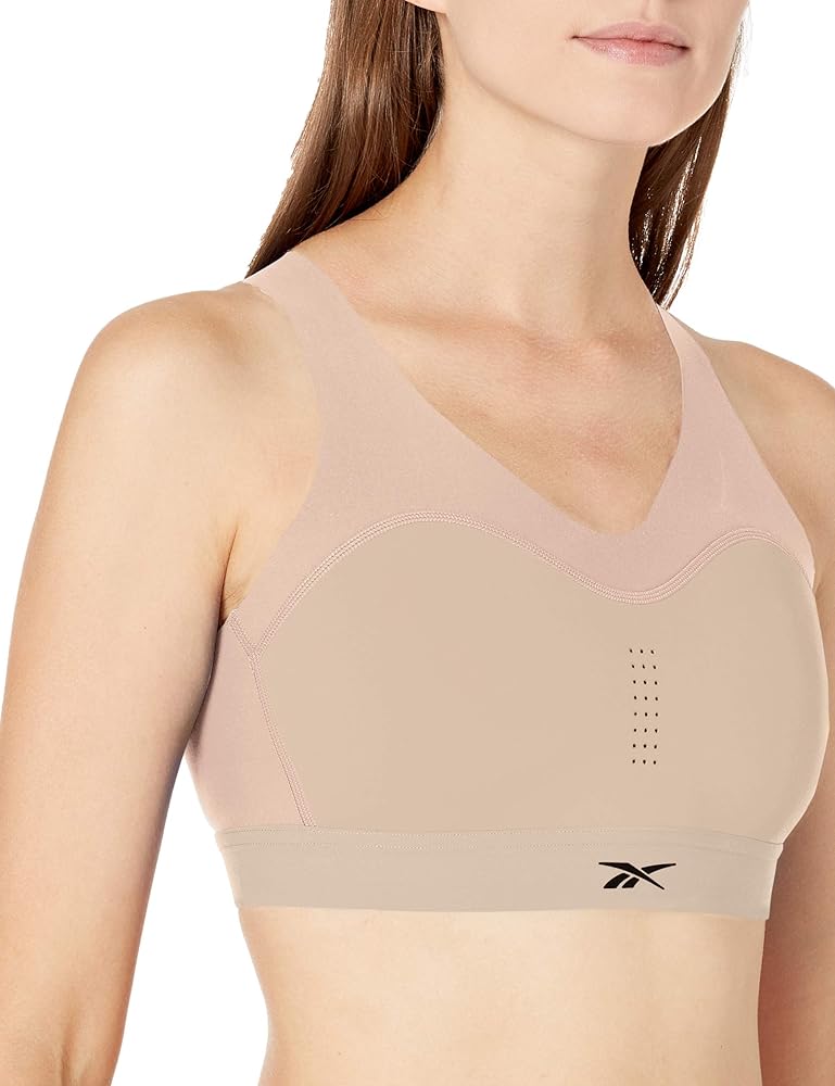 Reebok Women's Standard PureMove+ High Impact Sports Bra, Buff X, Medium E-F Cup