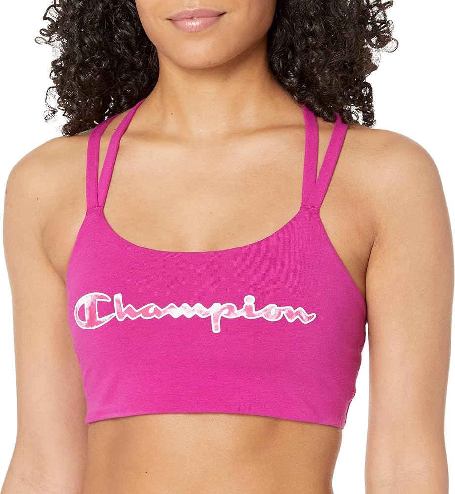 Champion Women's Authentic Racerback Sports Bra with Moderate Support, Moisture-Wicking Athletic Sports Bra, Best Sports Bra