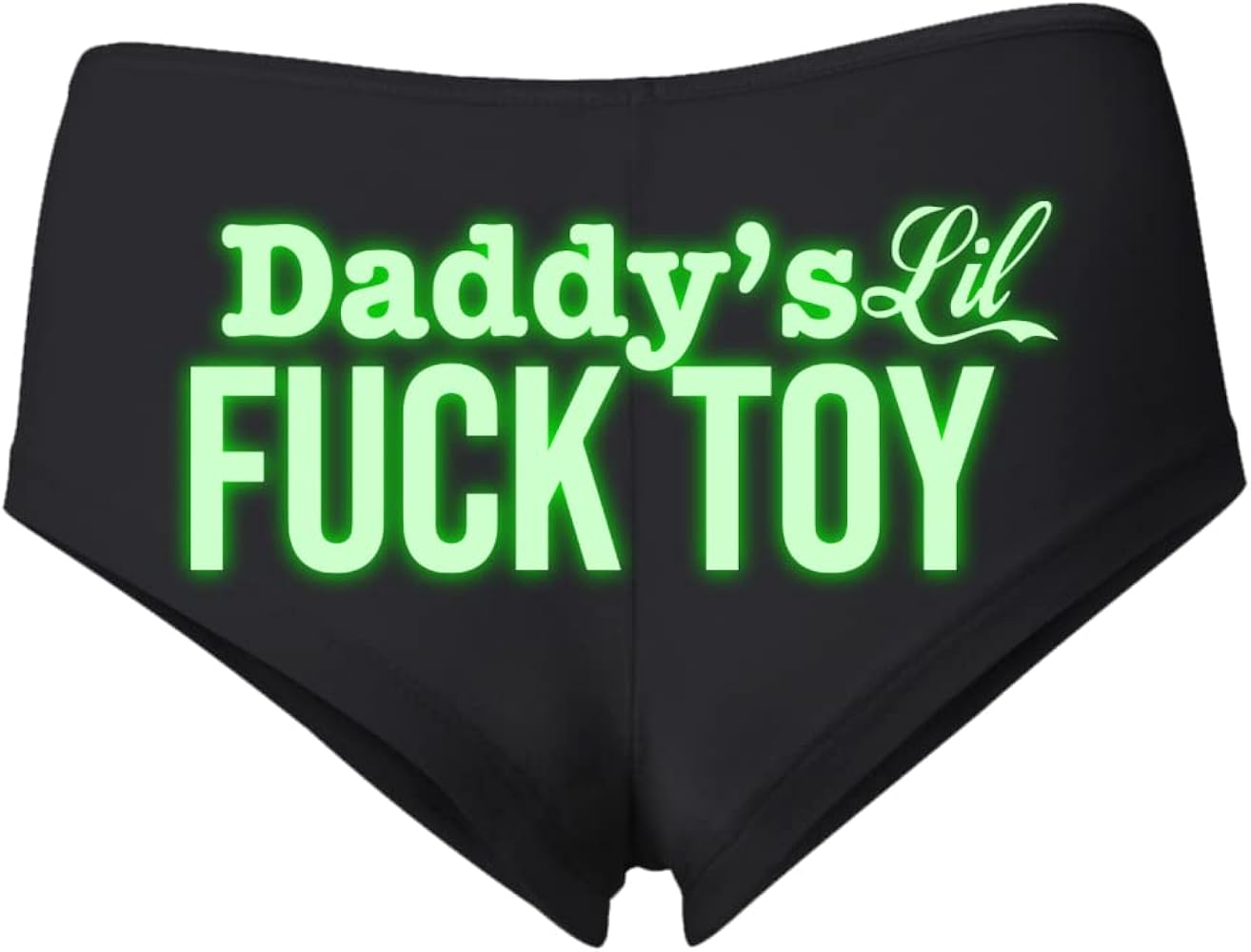 Wild Bobby Glow in the Dark Underwear Collection Sexy Naughty Slutty Women's Cotton Spandex Booty Shorts