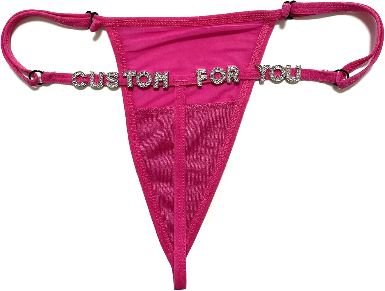 Custom G-Strings Women Thongs Panties, Custom rhinestone Charm Belly Waist Chain Sexy Underwear