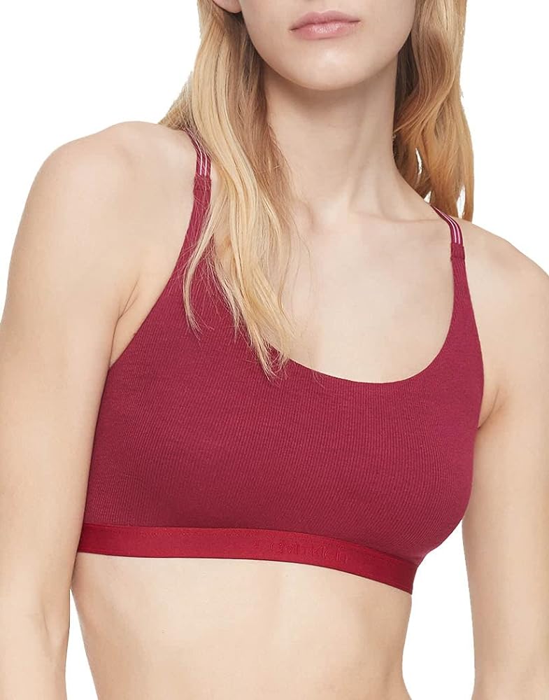 Calvin Klein Women's Pure Ribbed Natural Lift Unlined Bralette