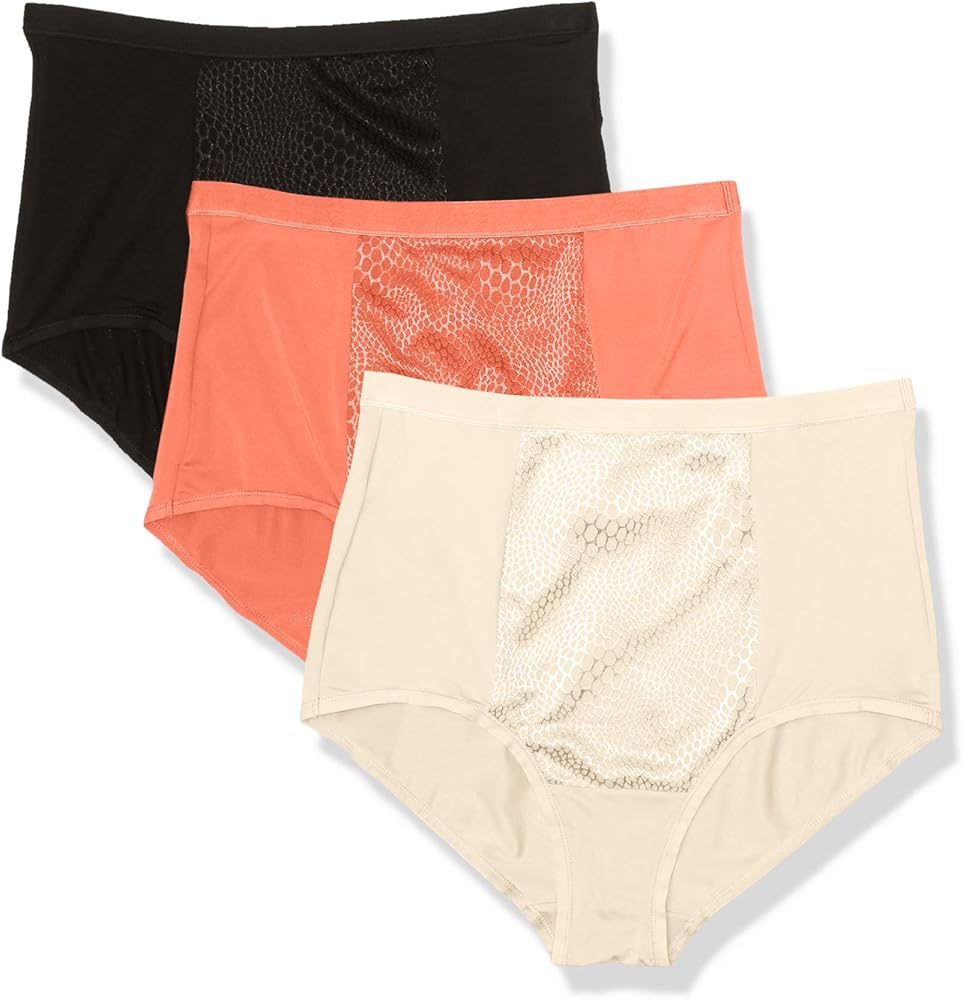 Warner's Women's Blissful Benefits Tummy-Smoothing Comfort Microfiber Brief 3-Pack Rs4433w