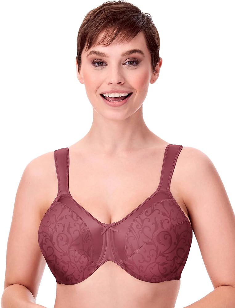 Bali Women's Satin Tracings Minimizer Bra, Underwire Bra, Maxiumum Support (Retired Colors)