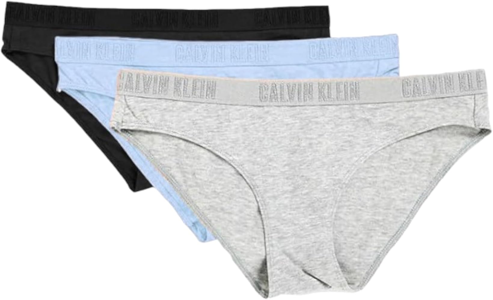 Calvin Klein Women`s Monochrome Cotton Bikini Panty 3 Pack