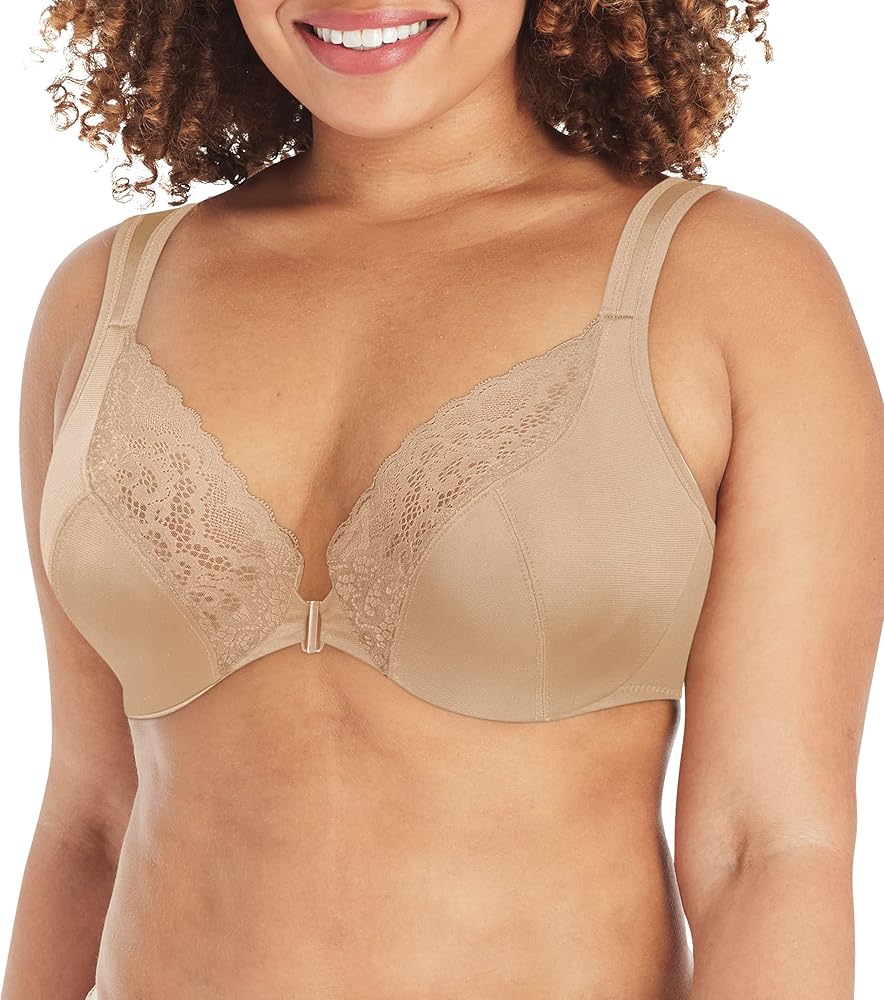 PLAYTEX Women's Secrets Front-Close No-Poke Dreamwire Underwire, Cooling Trusupport Bra