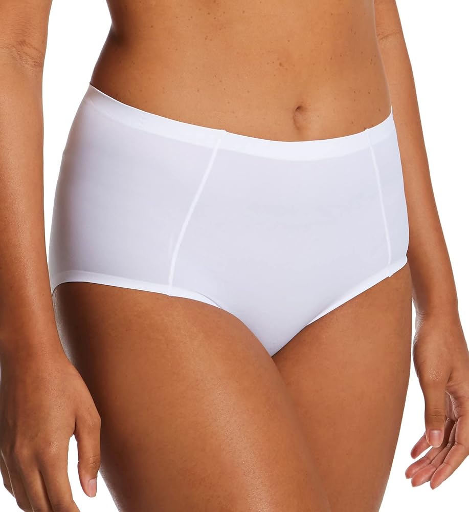 Bali Women's Soft Touch Brief Panty, DFSTBF, White, 7