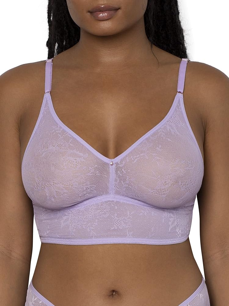 Smart & Sexy Women's Smooth Lace Longline Bralette