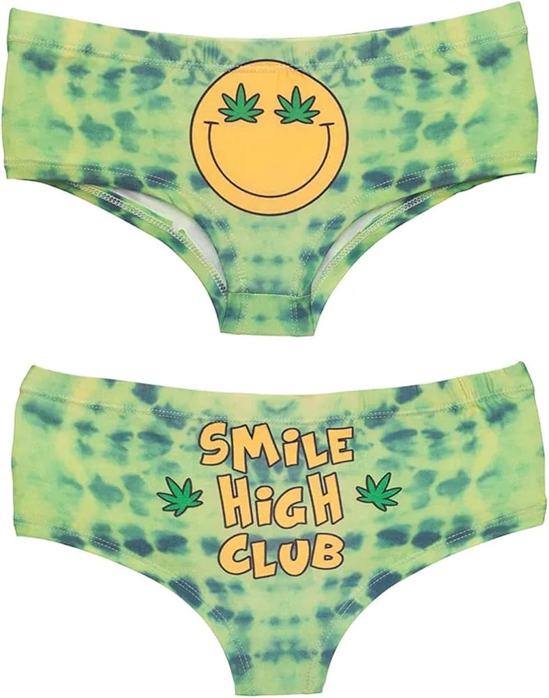 Southern Sisters Smile High Club Funny Weed 420 Novelty Panty