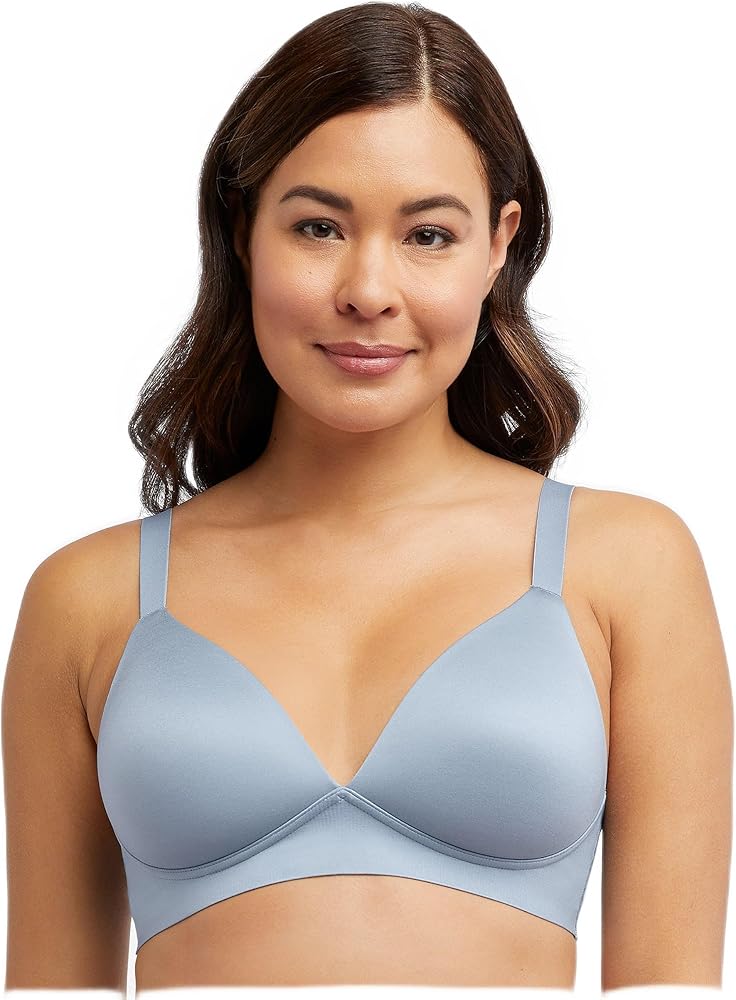 Bali Womens Comfort Revolution Soft Touch T-Shirt Wireless Bra, M